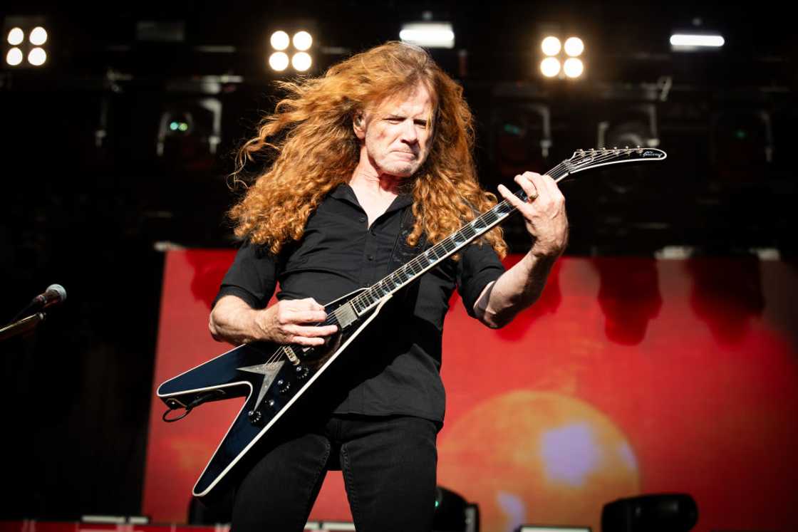 Dave Mustaine at Lokerse Feesten Festival in Lokeren, Belgium.