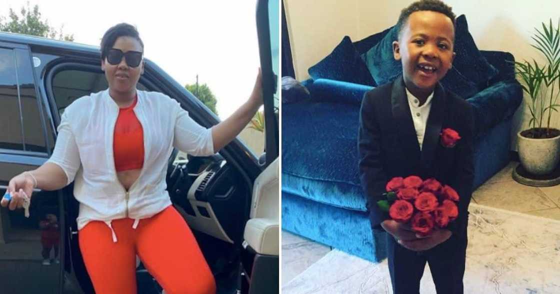 Anele Mdoda, celebrity, mother and son, Alakhe Anele Mdoda, celebrity, mother and son, Alakhe