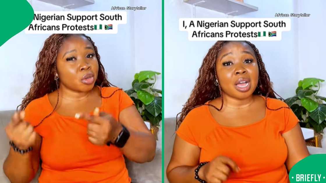African storyteller shared why she supports protests in SA