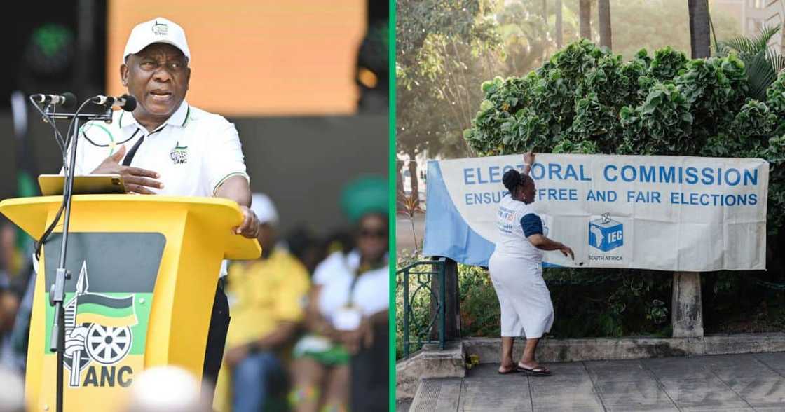 President Cyril Ramaphosa defended the Independent Electoral Commission's integrity President Cyril Ramaphosa defended the Independent Electoral Commission's integrity