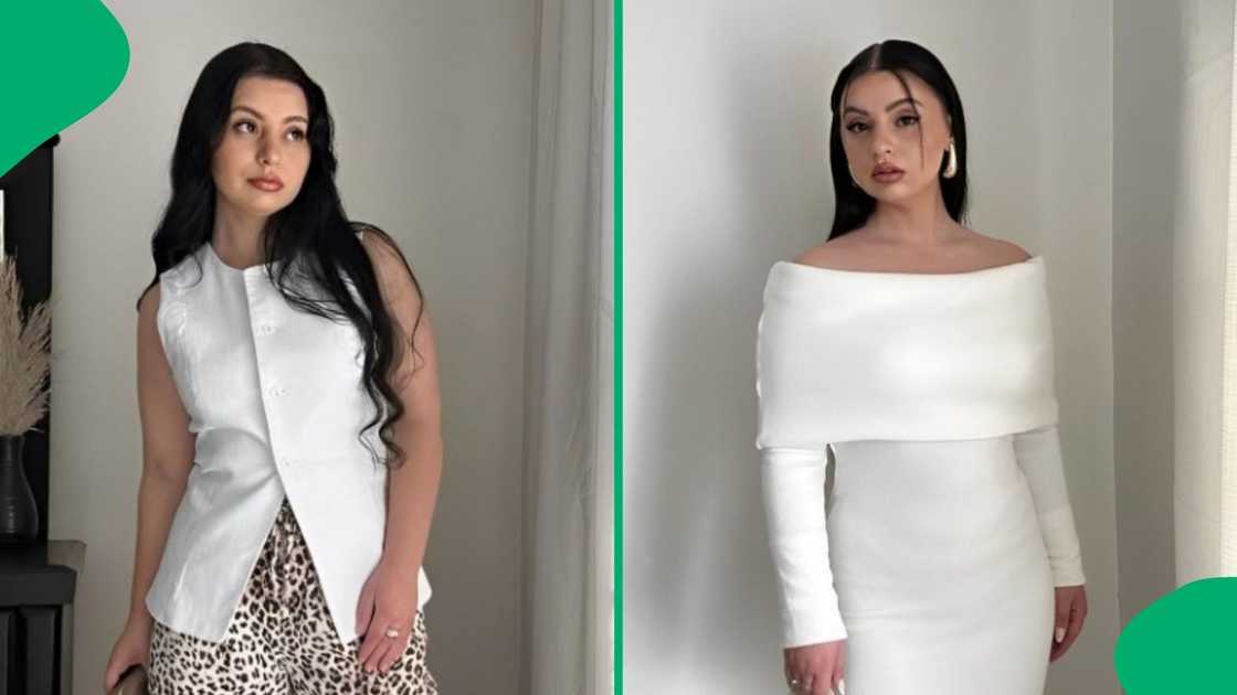A woman showed the latest items from Legit. A woman showed the latest items from Legit.