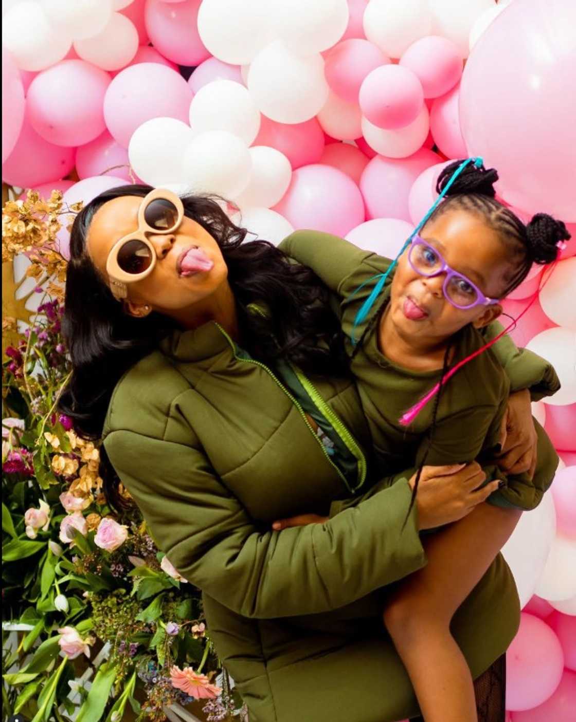Duma Ntando, with her daughter, Sbahle Mzizi, whom she shares with Junior DeRocka Duma Ntando, with her daughter, Sbahle Mzizi, whom she shares with Junior DeRocka
