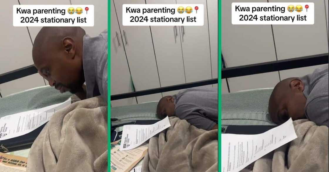 dad stressed by kid's stationery list dad stressed by kid's stationery list