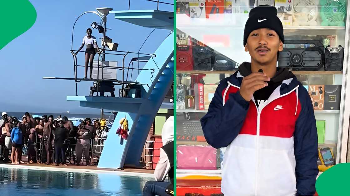 TikTok users were disappointed after a lady did not jump at a public swimming pool