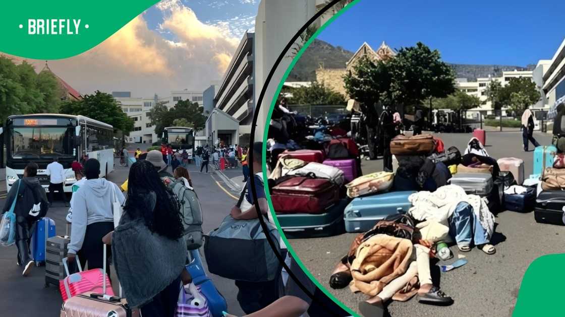 CPUT students sleep outside CPUT students sleep outside