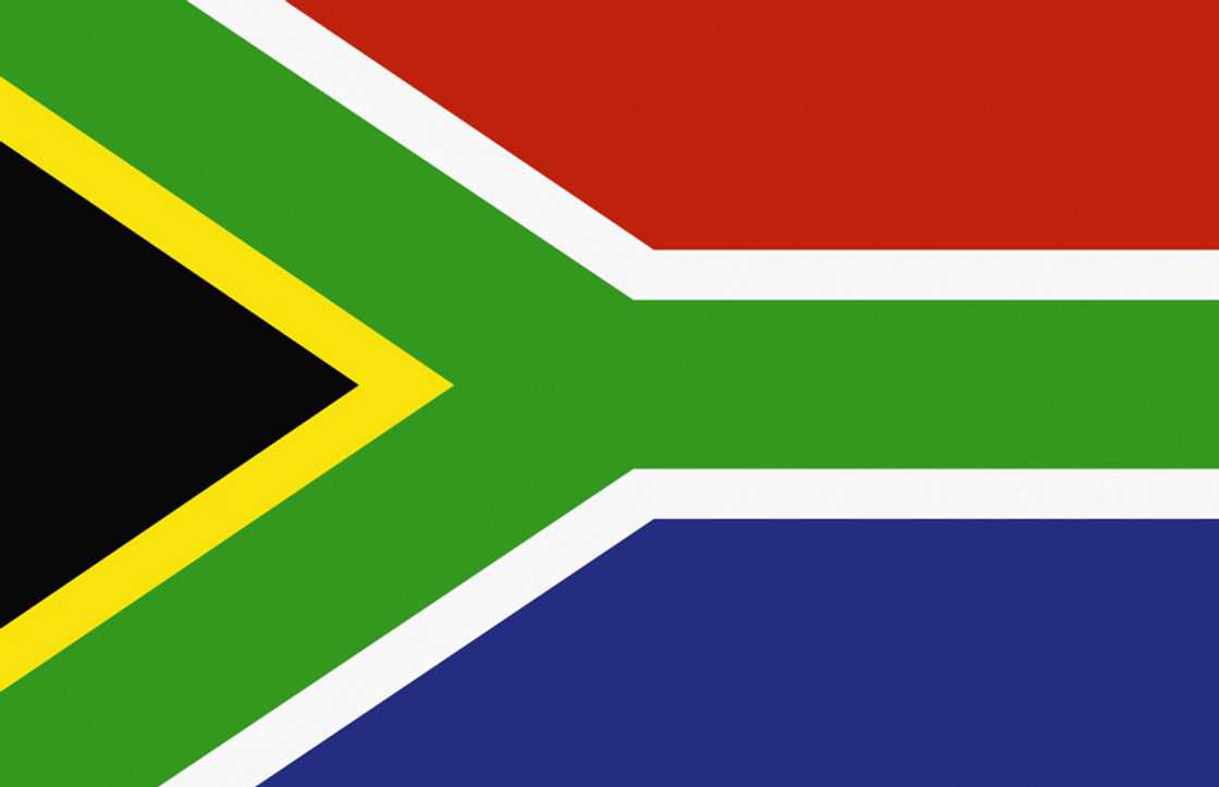 The flag of South Africa