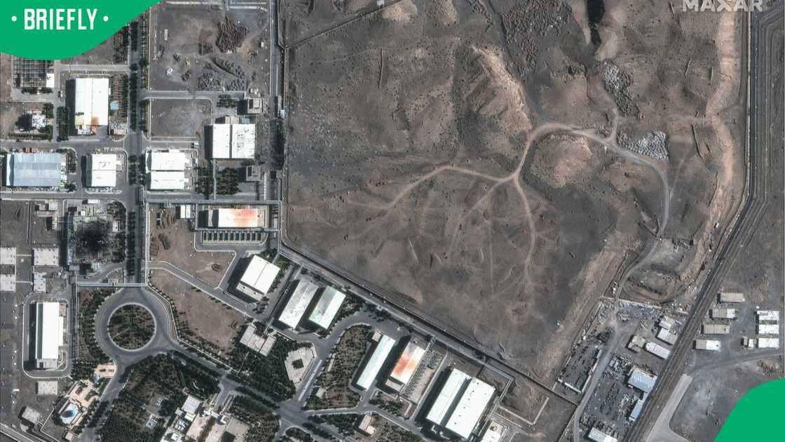 A satellite image of the Natanz nuclear facility in Iran