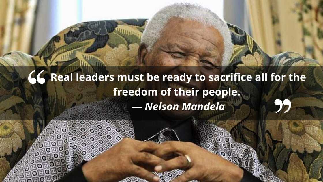 Nelson Mandela during an interview Nelson Mandela during an interview