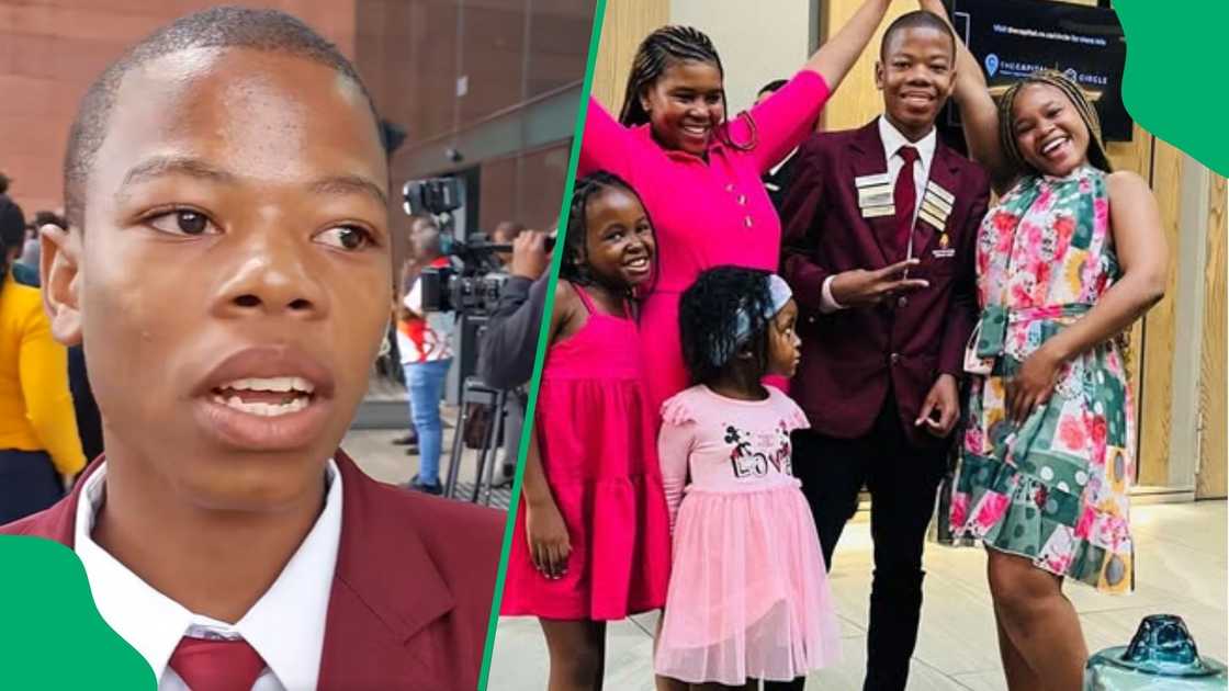 Boy's matric success goes viral. Boy's matric success goes viral.