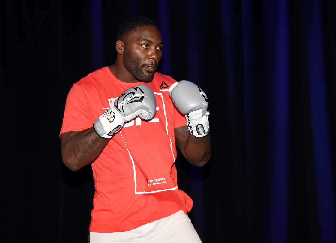 Anthony Johnson at an open workout