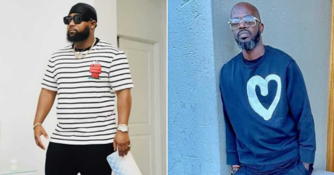 Cassper Nyovest receives mad love from DJ Black Coffee for leveling up