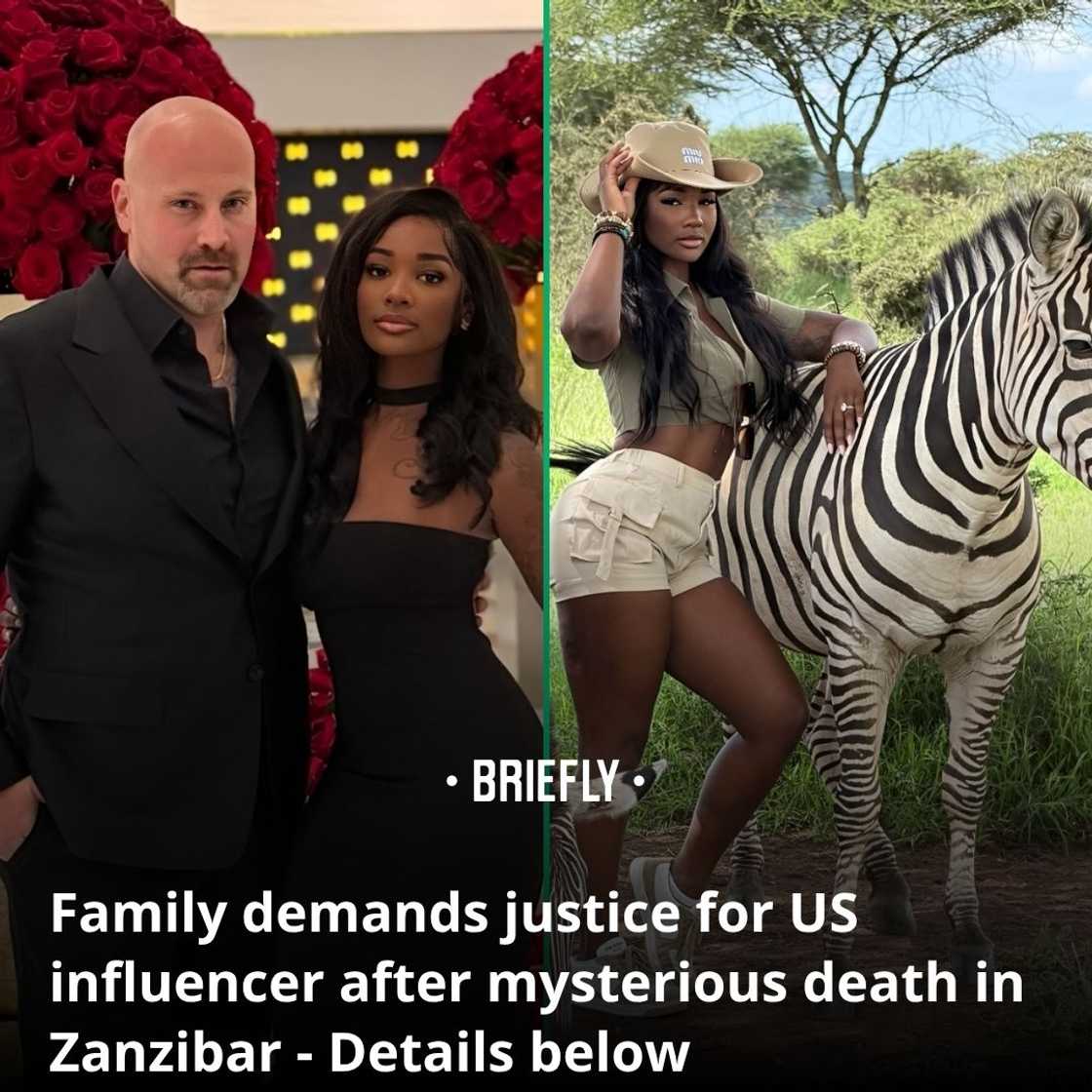 The influencer's family and friends are struggling to process the news of her sudden passing in Tanzania