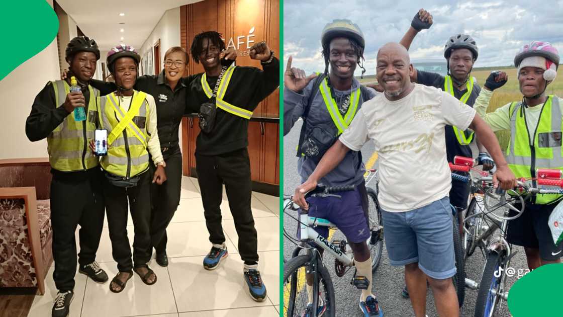 South Africans gave some support to a crew of Burgersfort gents cycling to Cape Town. South Africans gave some support to a crew of Burgersfort gents cycling to Cape Town.