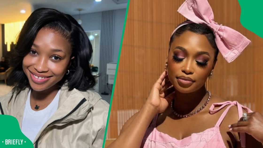 Zola Nombona copied Ariana Grande's dress Zola Nombona copied Ariana Grande's dress