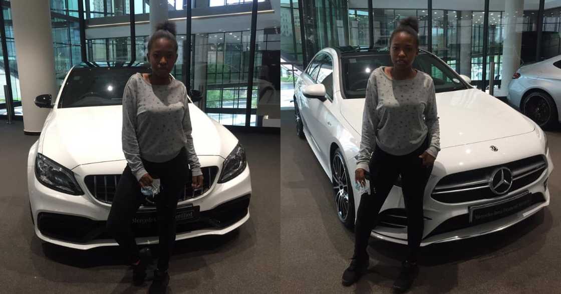 Mzansi Left with Questions After Lady Claims Her Dad Bought Her a Benz Mzansi Left with Questions After Lady Claims Her Dad Bought Her a Benz