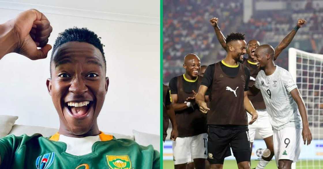 Katlego Maboe reacted to Bafana Bafana's win against Morocco Katlego Maboe reacted to Bafana Bafana's win against Morocco