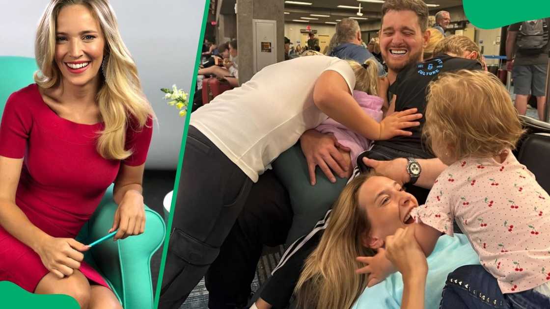 Michael Bublé and Luisana Lopilato with their children Michael Bublé and Luisana Lopilato with their children