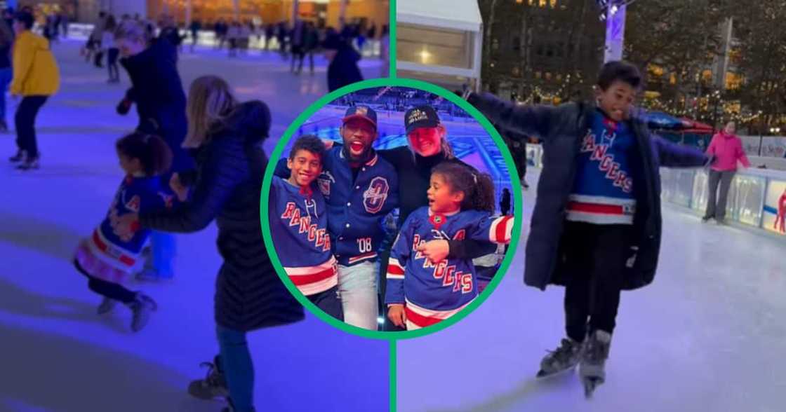 The Kolisi family enjoyed an amazing NBA game at Madison Square Garden and then tried ice skating The Kolisi family enjoyed an amazing NBA game at Madison Square Garden and then tried ice skating