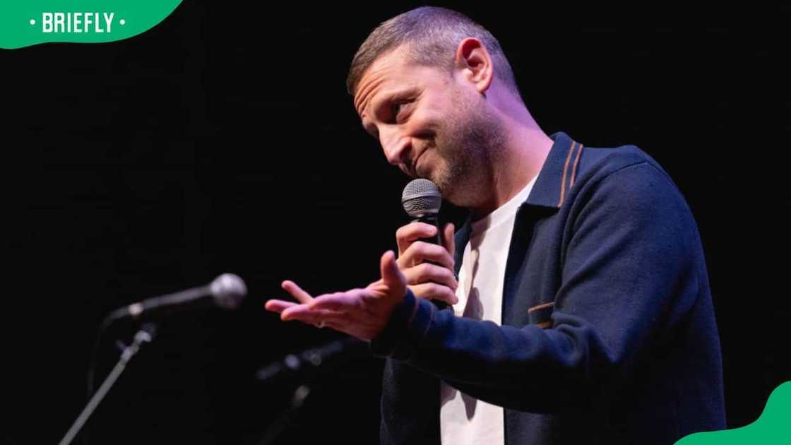 Comedian Tim Robinson during the 2024 Moontower Comedy Festival at Bass Concert Hall Comedian Tim Robinson during the 2024 Moontower Comedy Festival at Bass Concert Hall