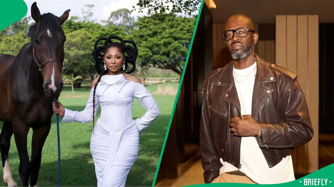 Enhle Mbali's video dancing to Black Coffee's song surfaced online