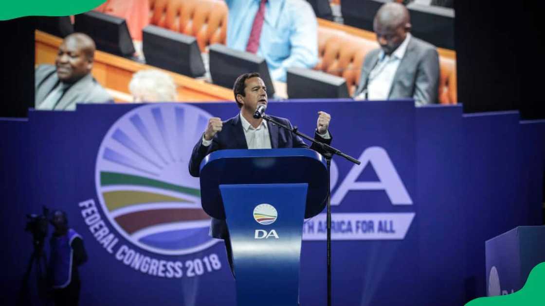 The DA‘s membership The DA‘s membership