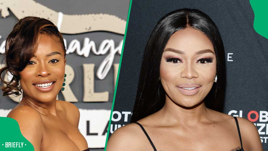 Netizens reacted to Nomzamo Mbatha and Bonang Matheba working together