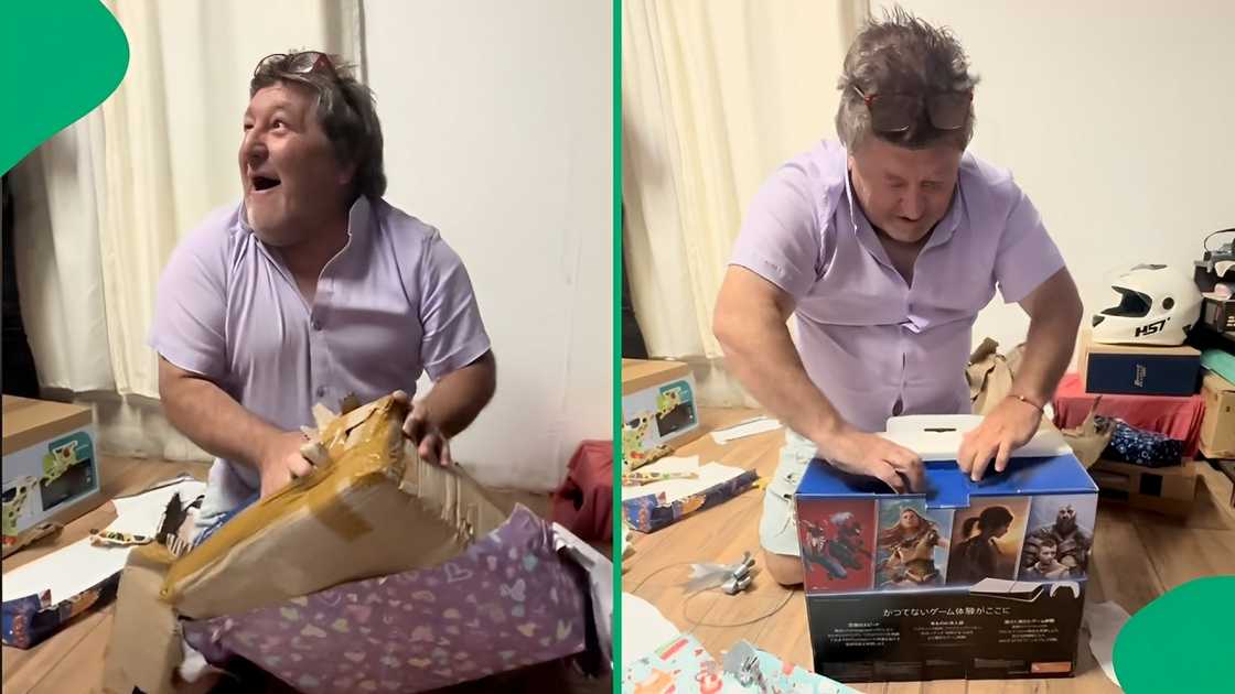 A man was overjoyed because of his PlayStation 5 gift