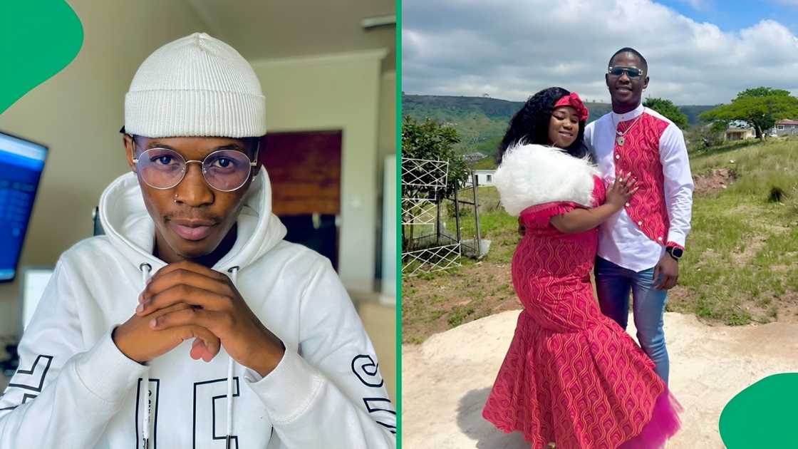 A Mzansi man showed off his two wives A Mzansi man showed off his two wives