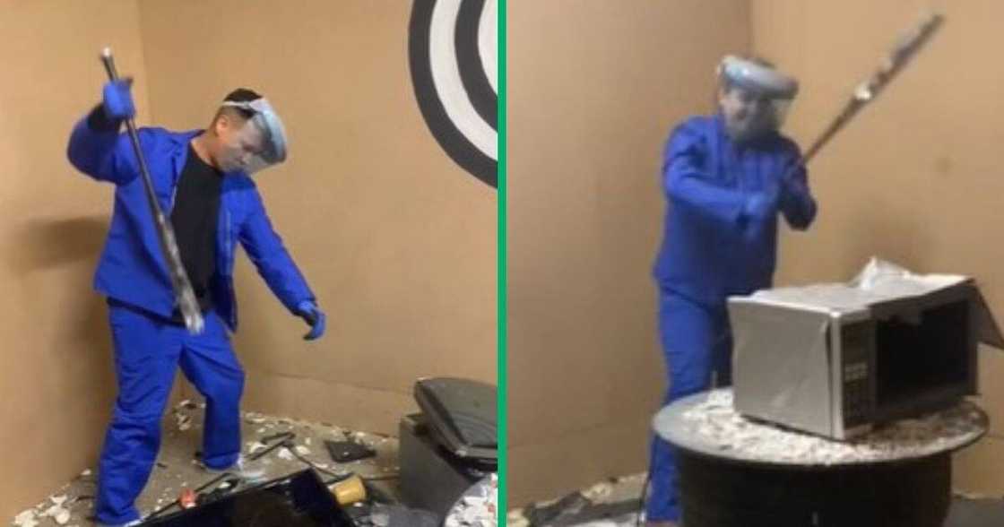 TikTok video of Cape Town Rage room TikTok video of Cape Town Rage room