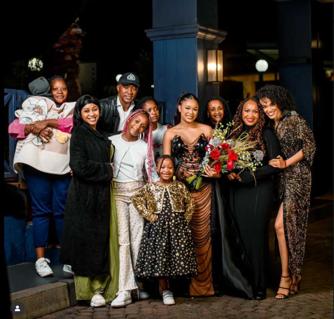 Pearl Thusi and Walter Mokoena attended Thando Mokoena's prom. Pearl Thusi and Walter Mokoena attended Thando Mokoena's prom.