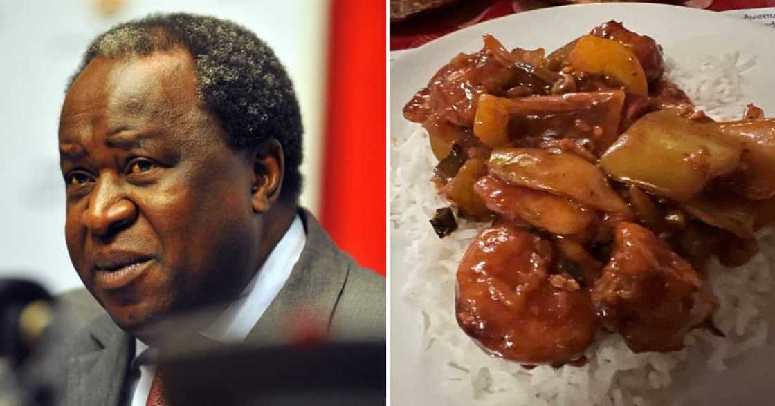 Tito Mboweni, dinner, food, humour, Mzansi Tito Mboweni, dinner, food, humour, Mzansi