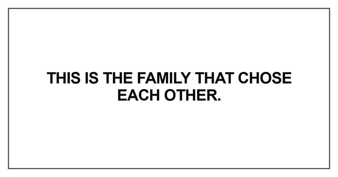 This is the family that chose each other