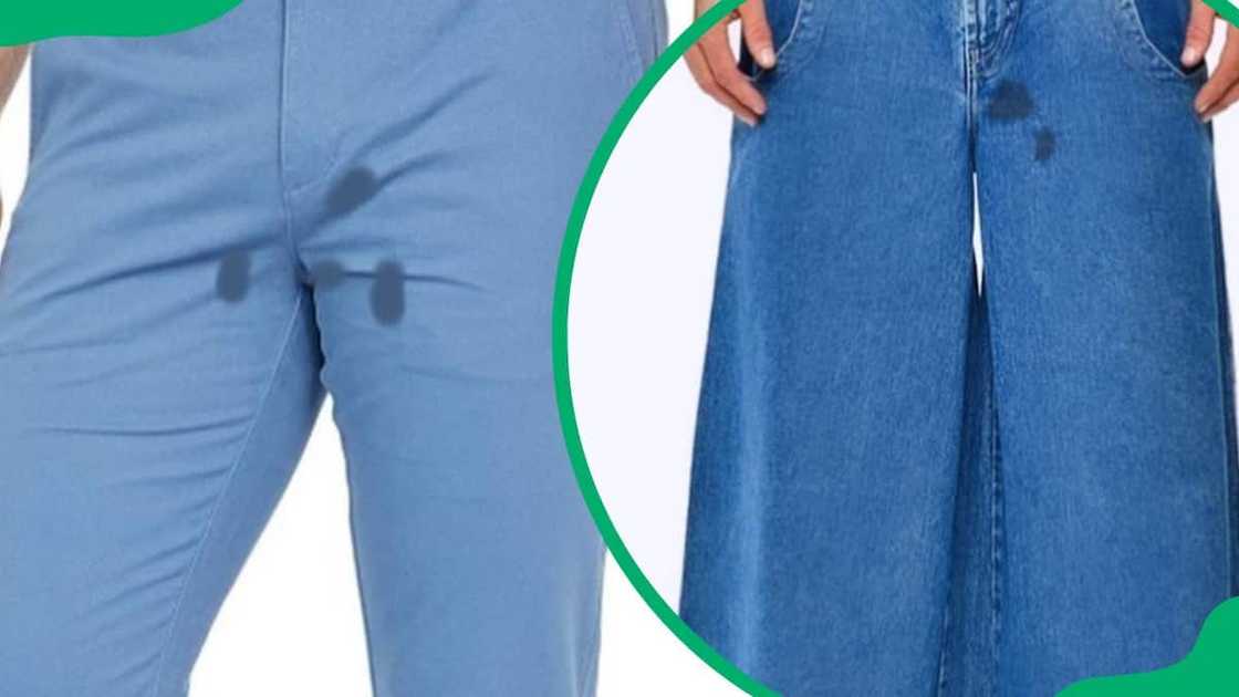 A pair of Calico Cut Pants A pair of Calico Cut Pants
