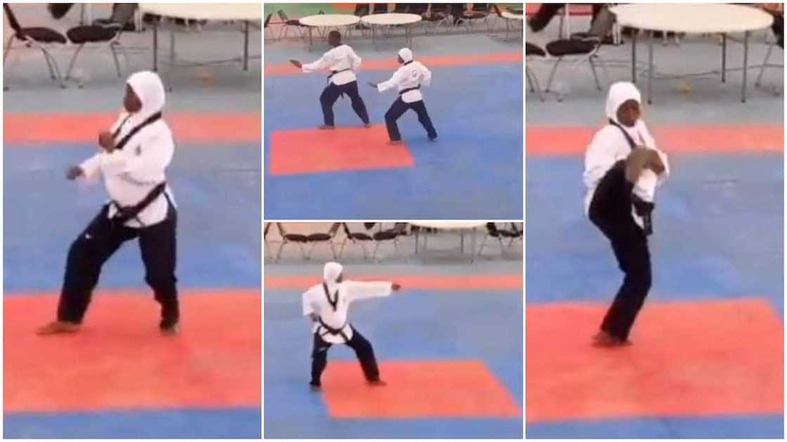 8 Month Old Pregnant Nigerian Woman Wins gold medal in Taekwondo Competition, her Video Causes Frenzy 8 Month Old Pregnant Nigerian Woman Wins gold medal in Taekwondo Competition, her Video Causes Frenzy