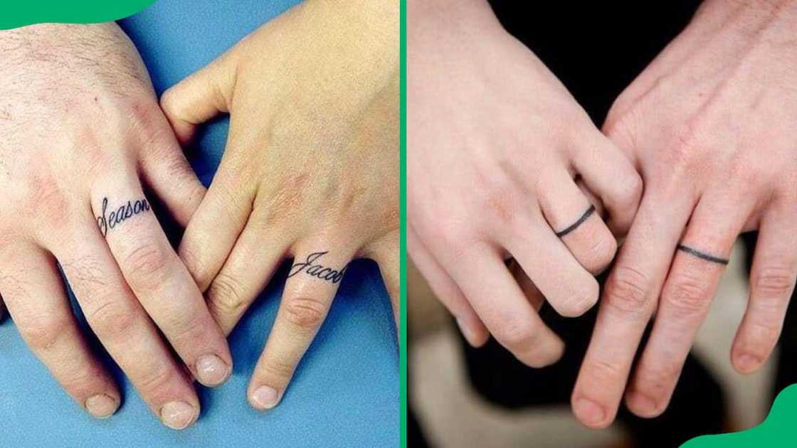 Ring finger tattoo Ring finger tattoo
