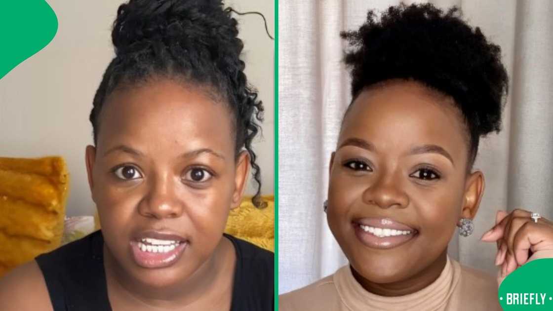 A woman spoke about women's clothing. A woman spoke about women's clothing.