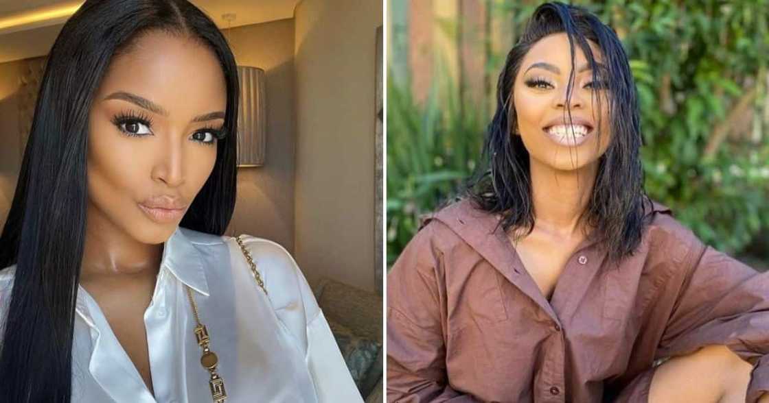 Ayanda Thabethe and Miss SA runner-up Ayanda Thabethe