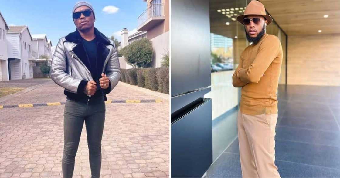 Somizi Mhlongo and Mohale Motaung Somizi Mhlongo and Mohale Motaung