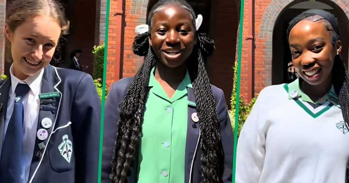 A TikTok video shows a Grade 12 student unveiling their matric outfits.