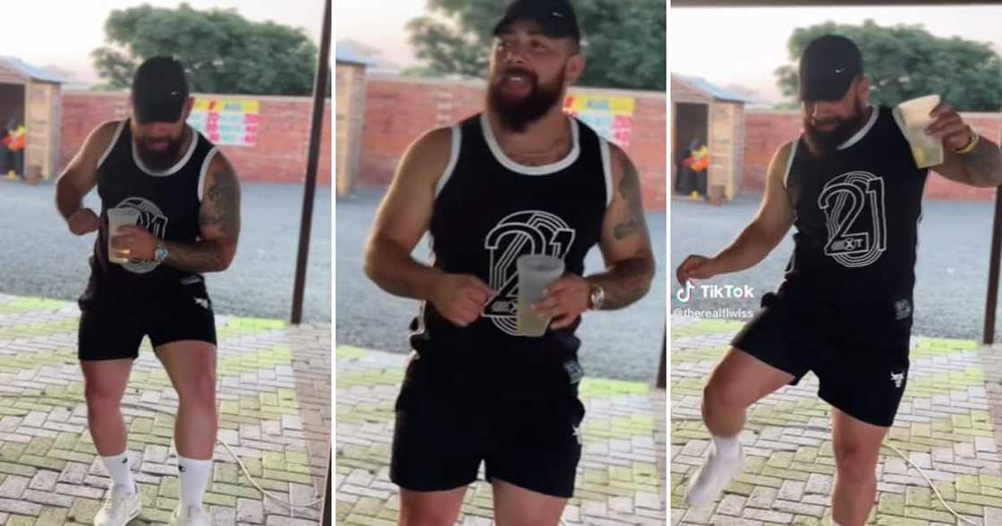 Man dancing like Cassper Nyovest Man dancing like Cassper Nyovest