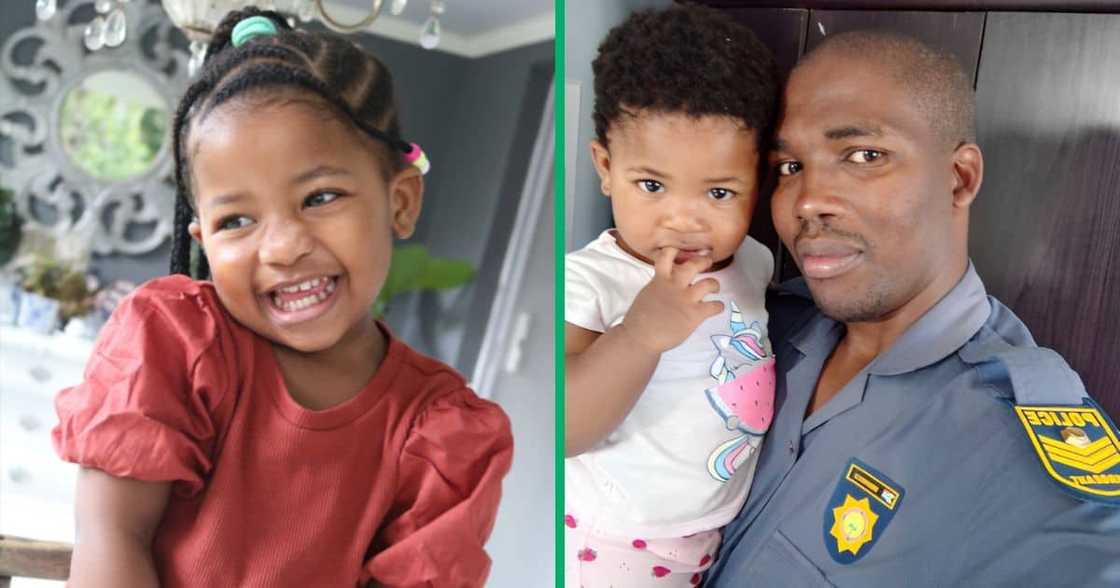 A TikTok video showed a police officer dad playfully competing with his toddler daughter in a rock-paper-scissors game A TikTok video showed a police officer dad playfully competing with his toddler daughter in a rock-paper-scissors game