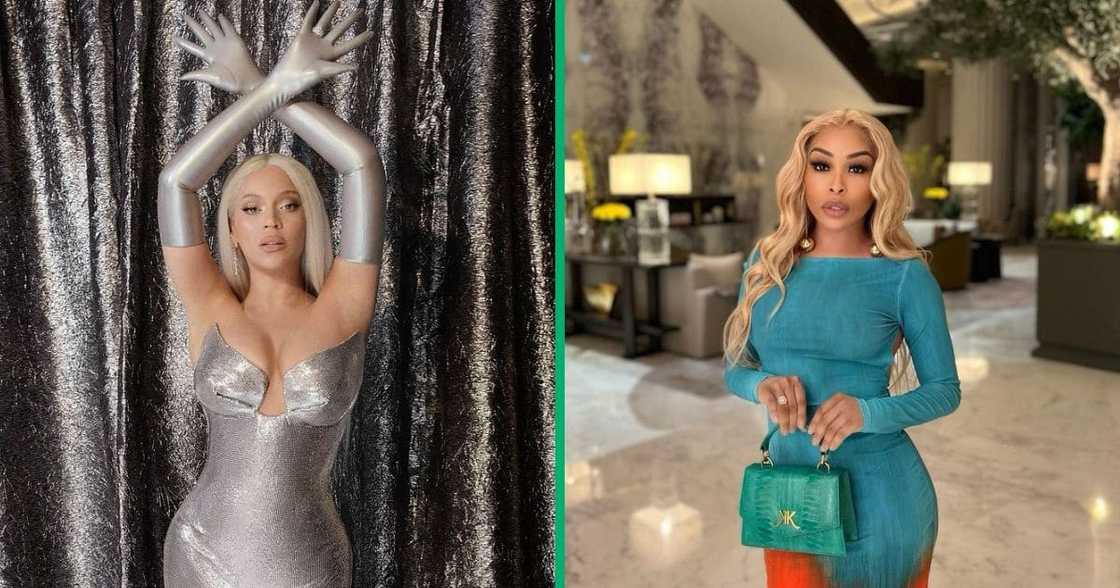 Beyoncé and Khanyi Mbau Beyoncé and Khanyi Mbau