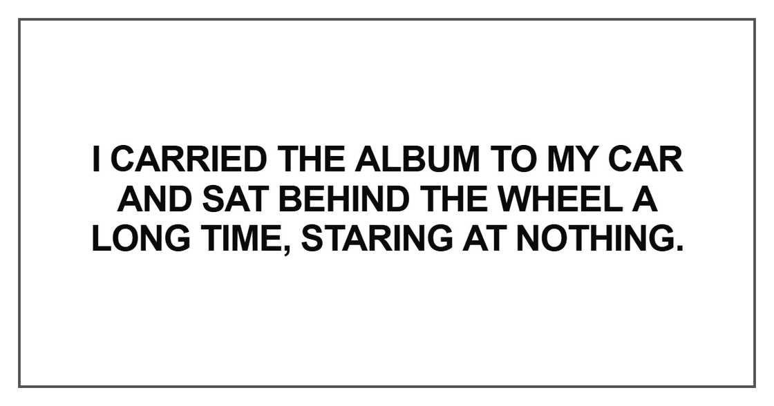I carried the album to my car I carried the album to my car