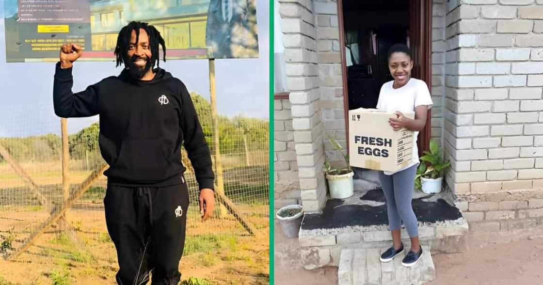 A young woman showed off her business and people were in awe. A young woman showed off her business and people were in awe.