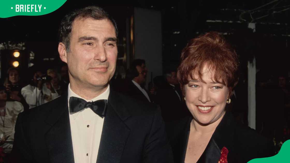 Tony Campisi and his wife, Kathy Bates at the 65th Academy Awards, held at the Dorothy Chandler Pavilion