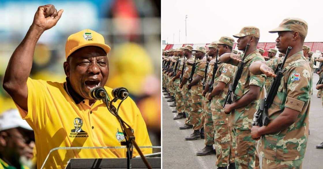 Cyril Ramaphosa deploys SANDF Cyril Ramaphosa deploys SANDF
