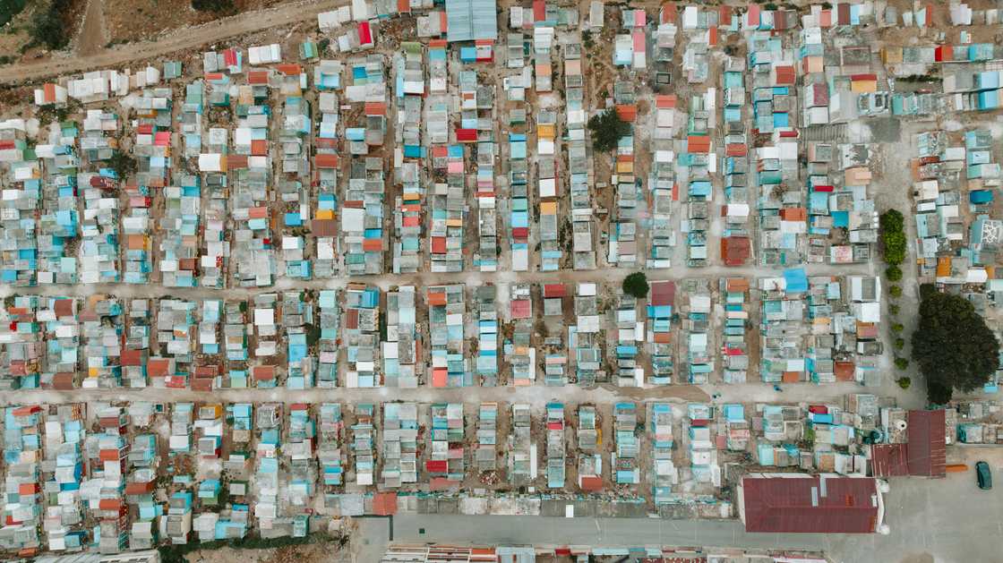Informal settlements are common in South Africa