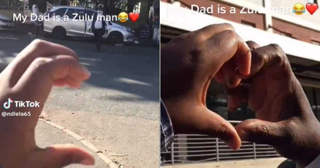 Zulu father boding with daughter in TikTok Zulu father boding with daughter in TikTok