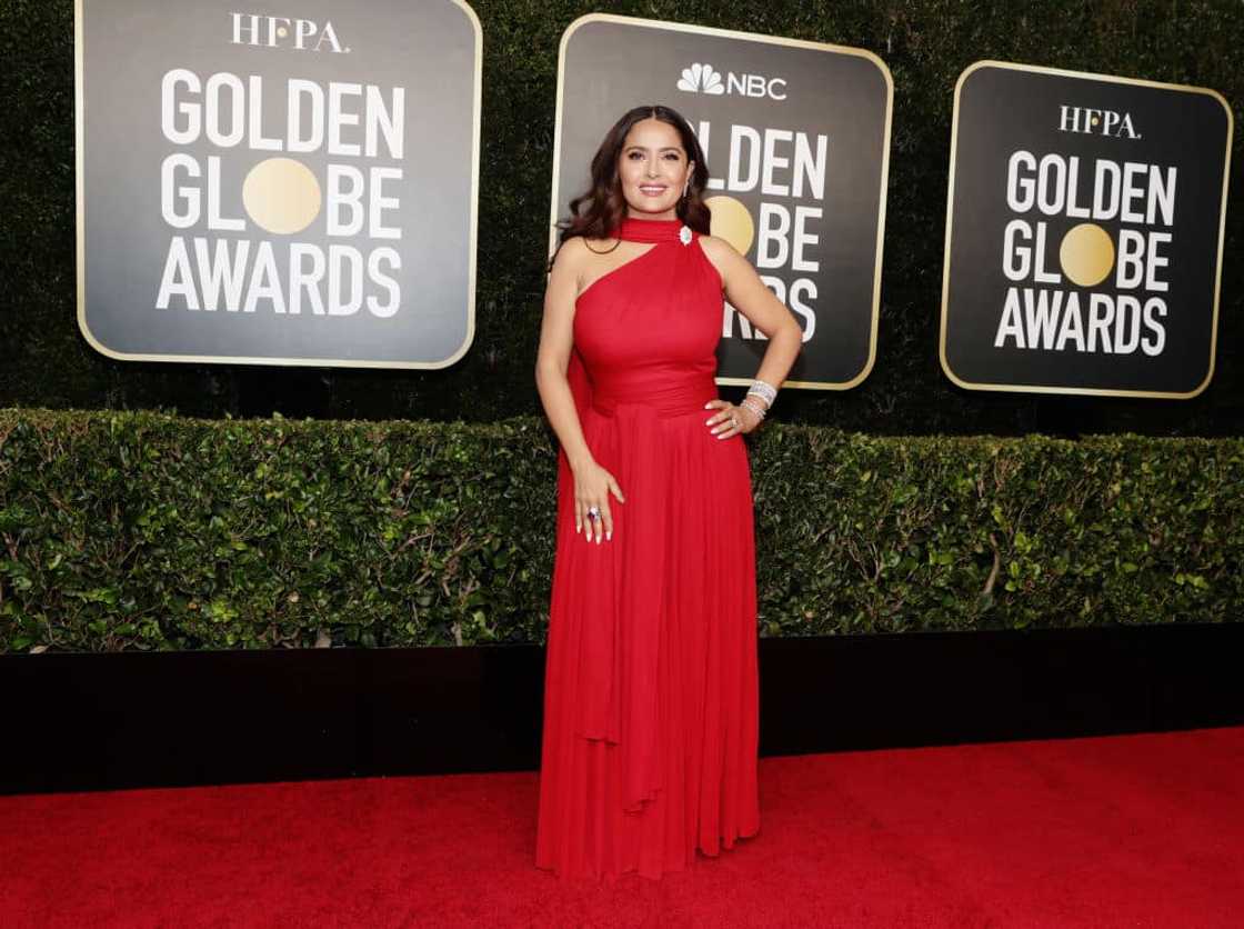 Salma Hayek at the 78th Annual Golden Globe Awards held at The Beverly Hilton and broadcast. Salma Hayek at the 78th Annual Golden Globe Awards held at The Beverly Hilton and broadcast.