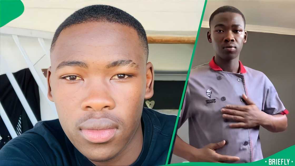 A man working at KFC showcased how he ironed his uniform with an impressive method. A man working at KFC showcased how he ironed his uniform with an impressive method.